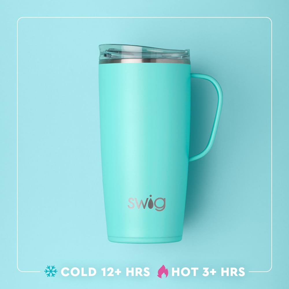 Swig Life stainless steel 22oz tumbler offers durable daily use for school and work.