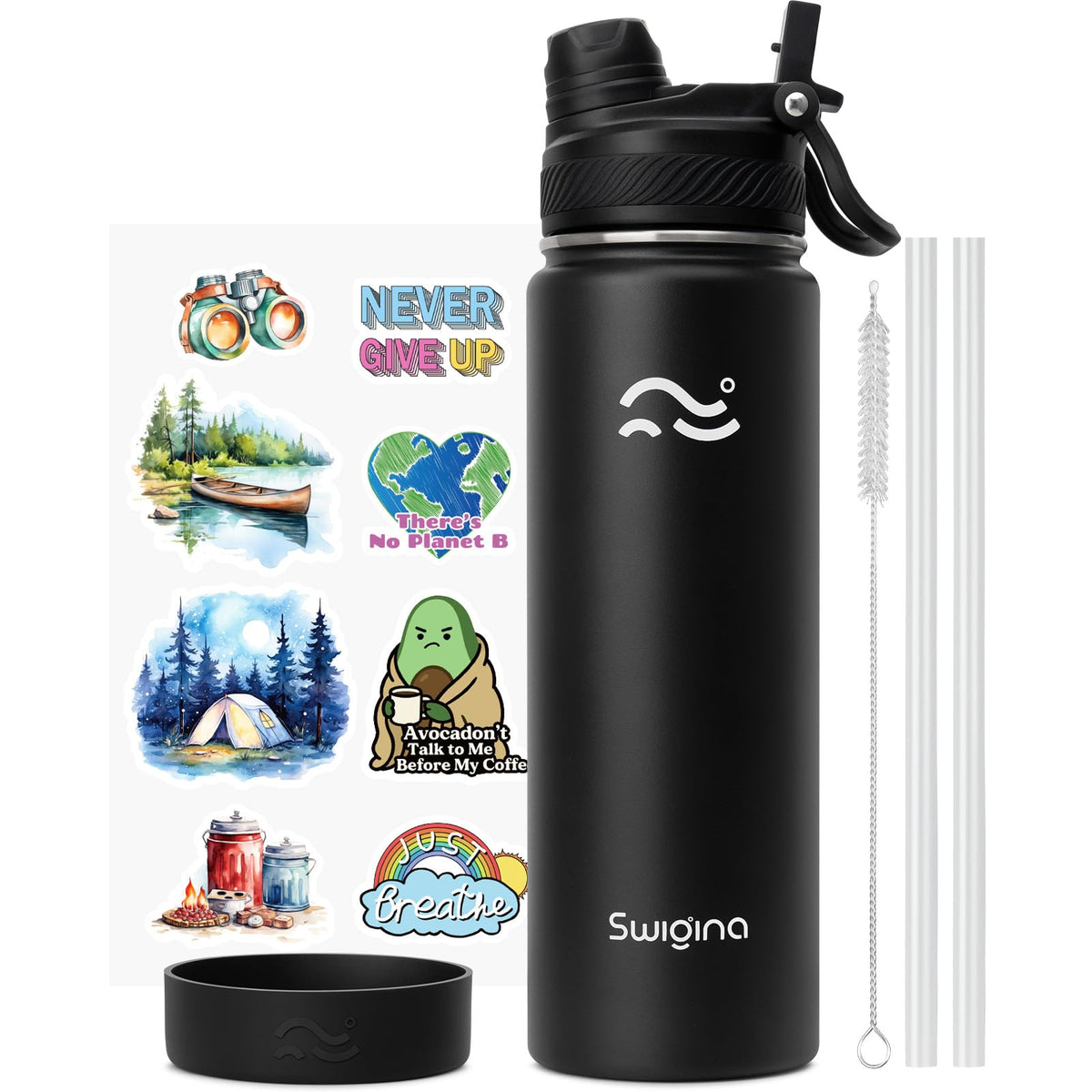 Swigina 2-in-1 lid bottle pour – seamless mode switch on the go