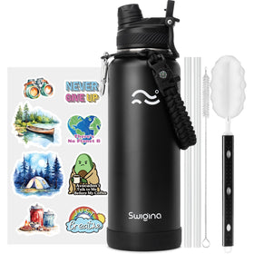 Swigina 2in1 lid straw close-up for gym sipping on the go.