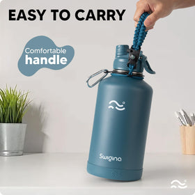 Swigina BPA-free stainless steel construction supports safe daily hydration.