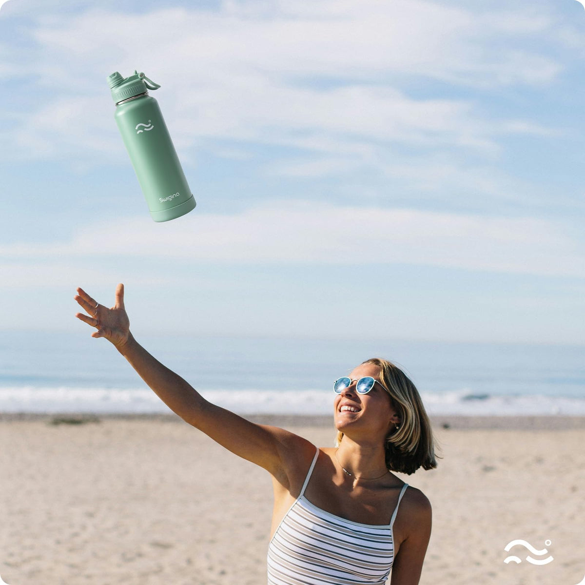Swigina bottle lab-tested to retain cold up to 36 hours and hot up to 18.