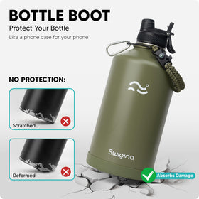 Waterproof vinyl stickers let you customize without residue.