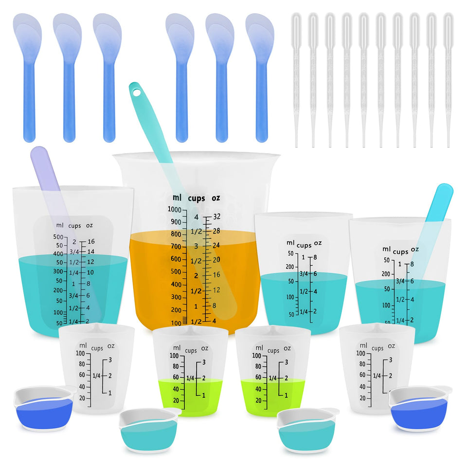 SWIGRANCE 1000ml resin mixing cup with clear marks for accurate pours