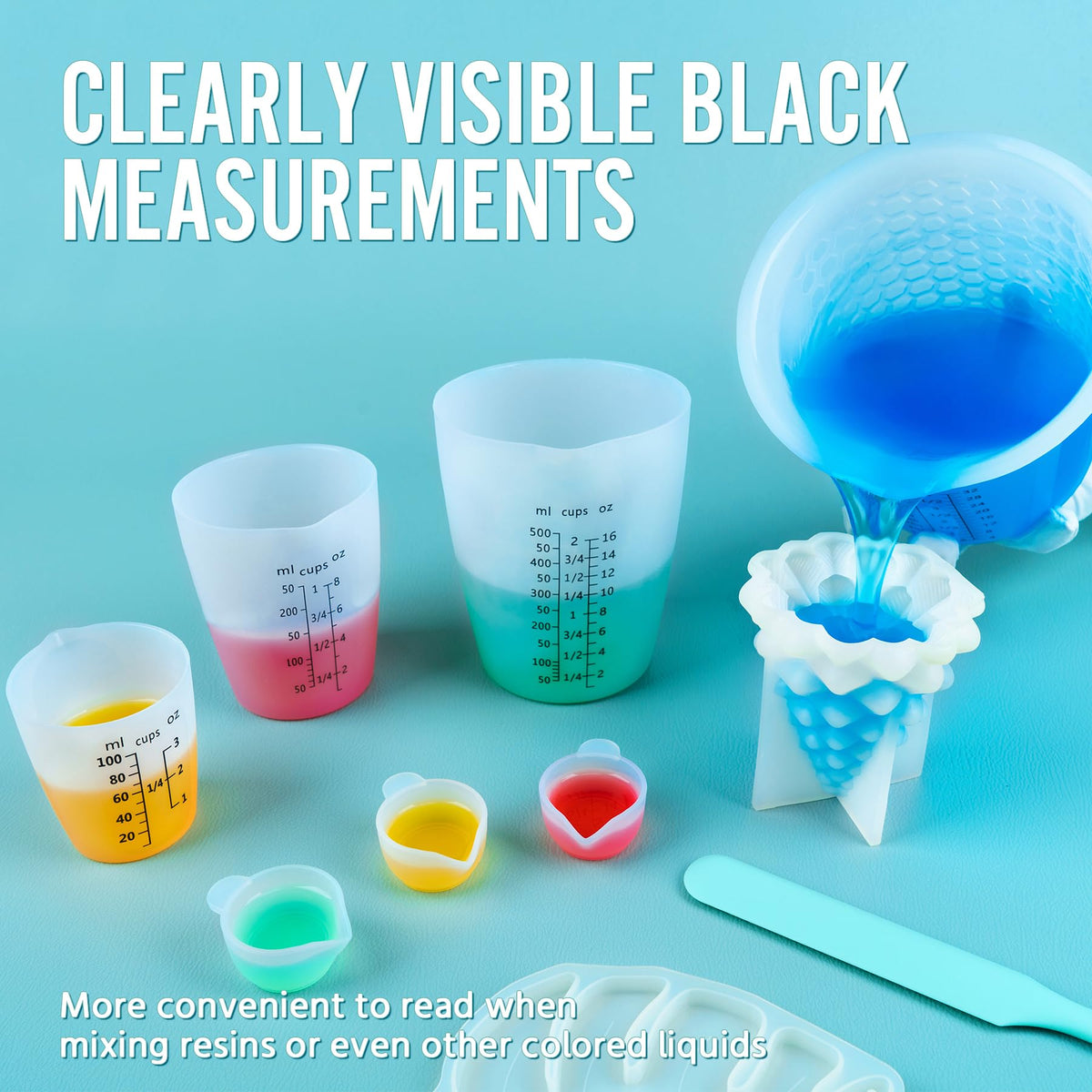 SWIGRANCE 100ml resin cup set for small quantities