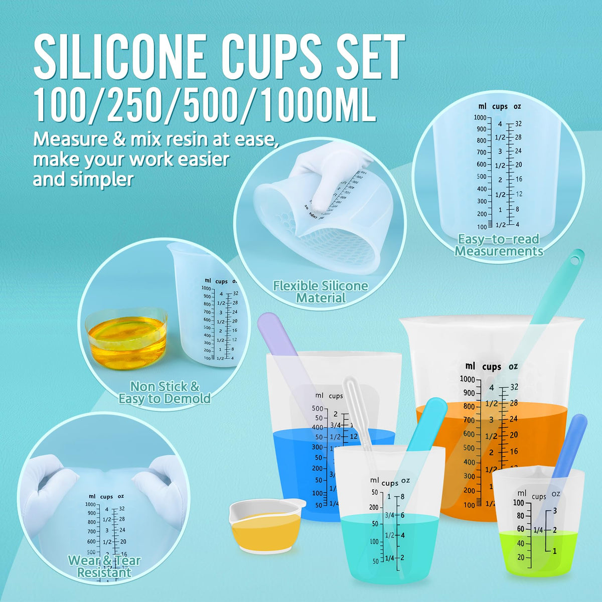 SWIGRANCE 250ml resin cup for intermediate batches