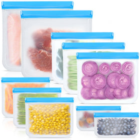Swihorab airtight silicone bags with double seal for leak-free storage