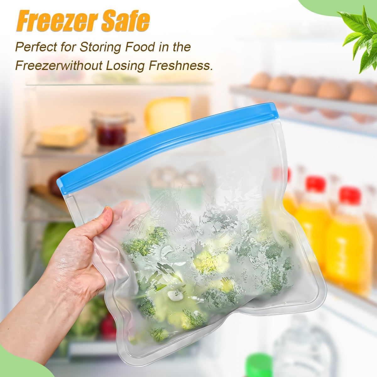 Swihorab easy-clean silicone bags dry quickly after washing