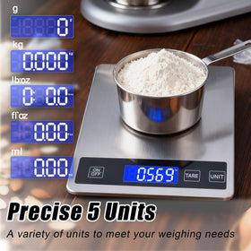 tare function on the swihorab scale allows container-free weighing