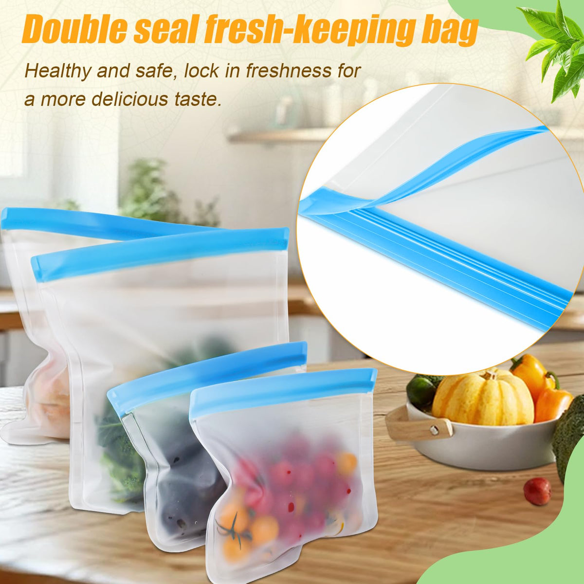 Swihorab bags ideal for marinating and storing meats