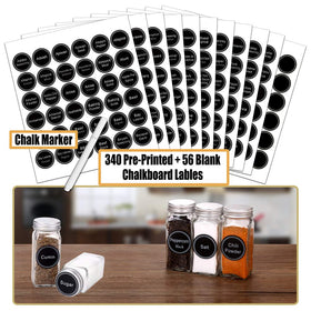 SWOMMOLY jar body with transparent labels for easy spice IDs.