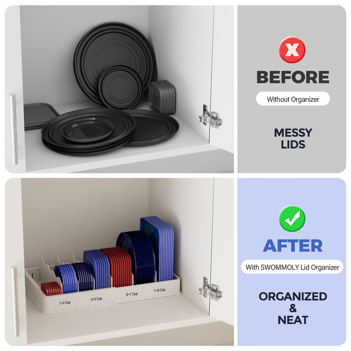 SWOMMOLY labels provide clear lid assignment with preprinted and blank options