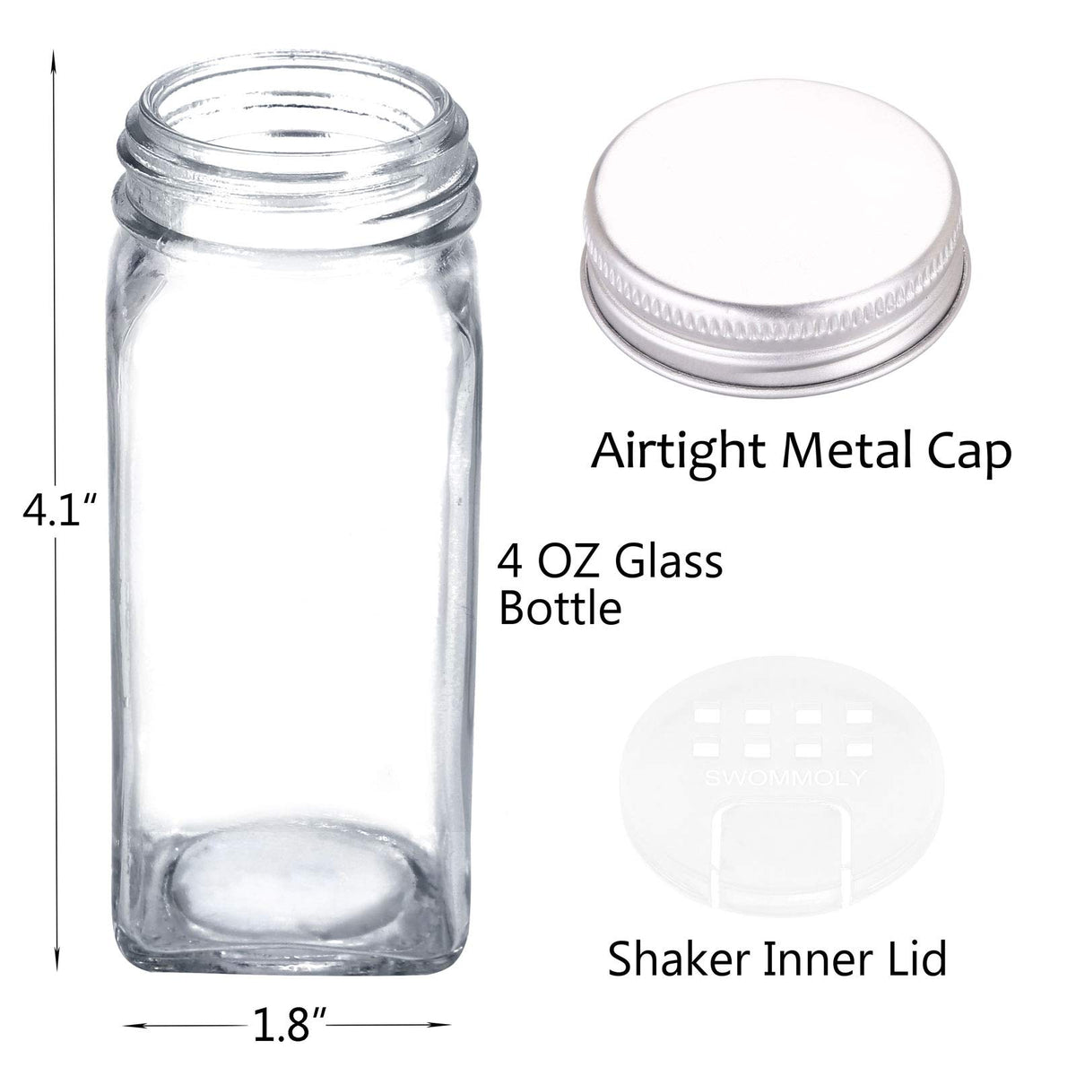 SWOMMOLY spice funnel to fill jars without spills.