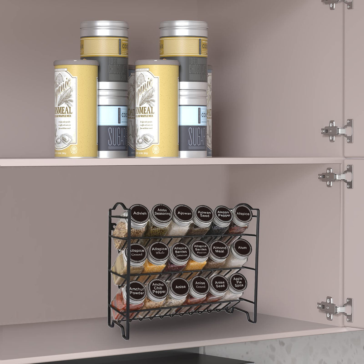 SWOMMOLY 396 spice labels kit enables quick, erasable labeling for organized shelves.