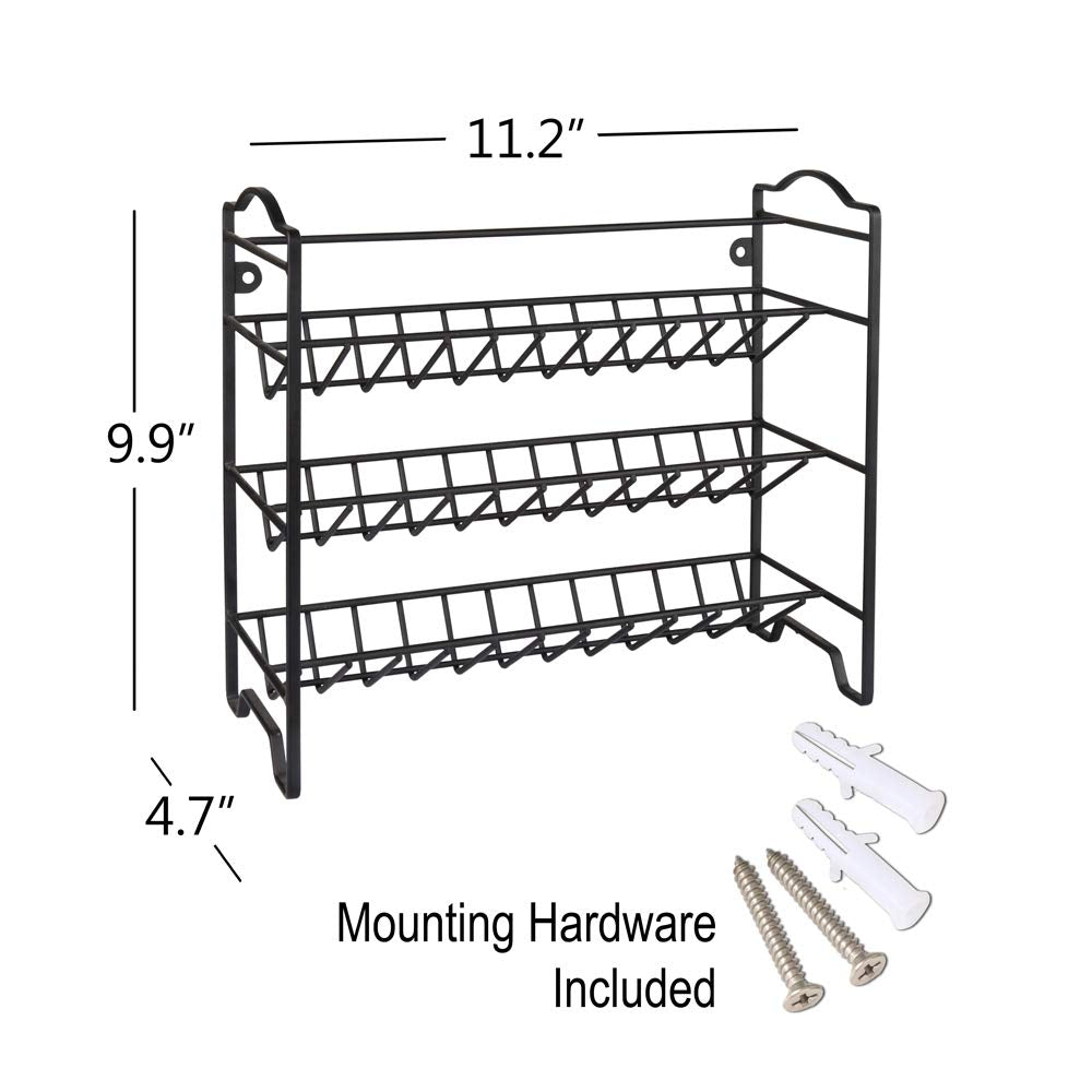 SWOMMOLY wall-mount spice rack ready for flexible placement.