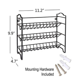SWOMMOLY wall-mount spice rack ready for flexible placement.