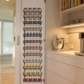 SWOMMOLY 12-tier design with adjustable shelves showing versatile storage options.