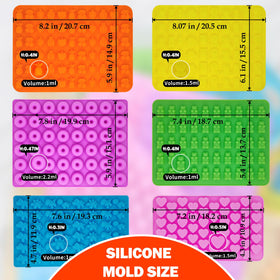 SWSHENR non-stick silicone molds with heat resistance up to 440°F