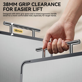 Swshiiel non-slip base keeps the board stable during slicing.