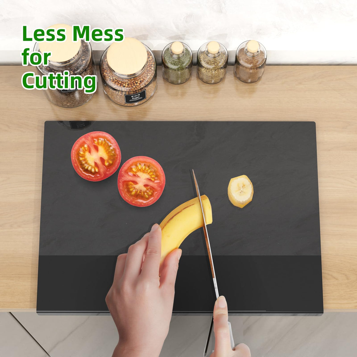 SWSKR counter top protection cutting board preventing knife marks.