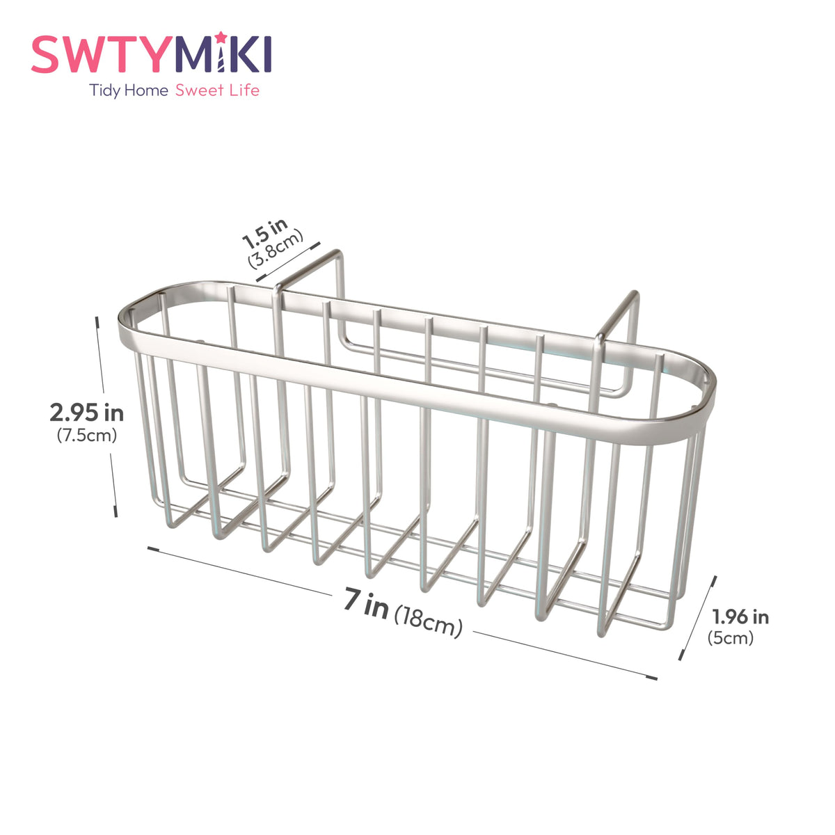SWTYMIKI sponge caddy arrives ready to use with no tools.