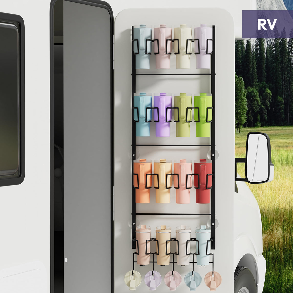 SWTYMIKI organizer keeps cups accessible and neatly arranged