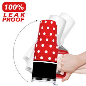 Bowknot handle on the Sxdcfrs tumbler provides easy grip and handling