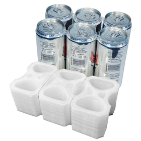 Sxmprail 6-pack rings precut for a secure fit on 12 oz cans