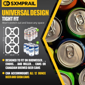 Sxmprail easy-install rings for quick can packaging