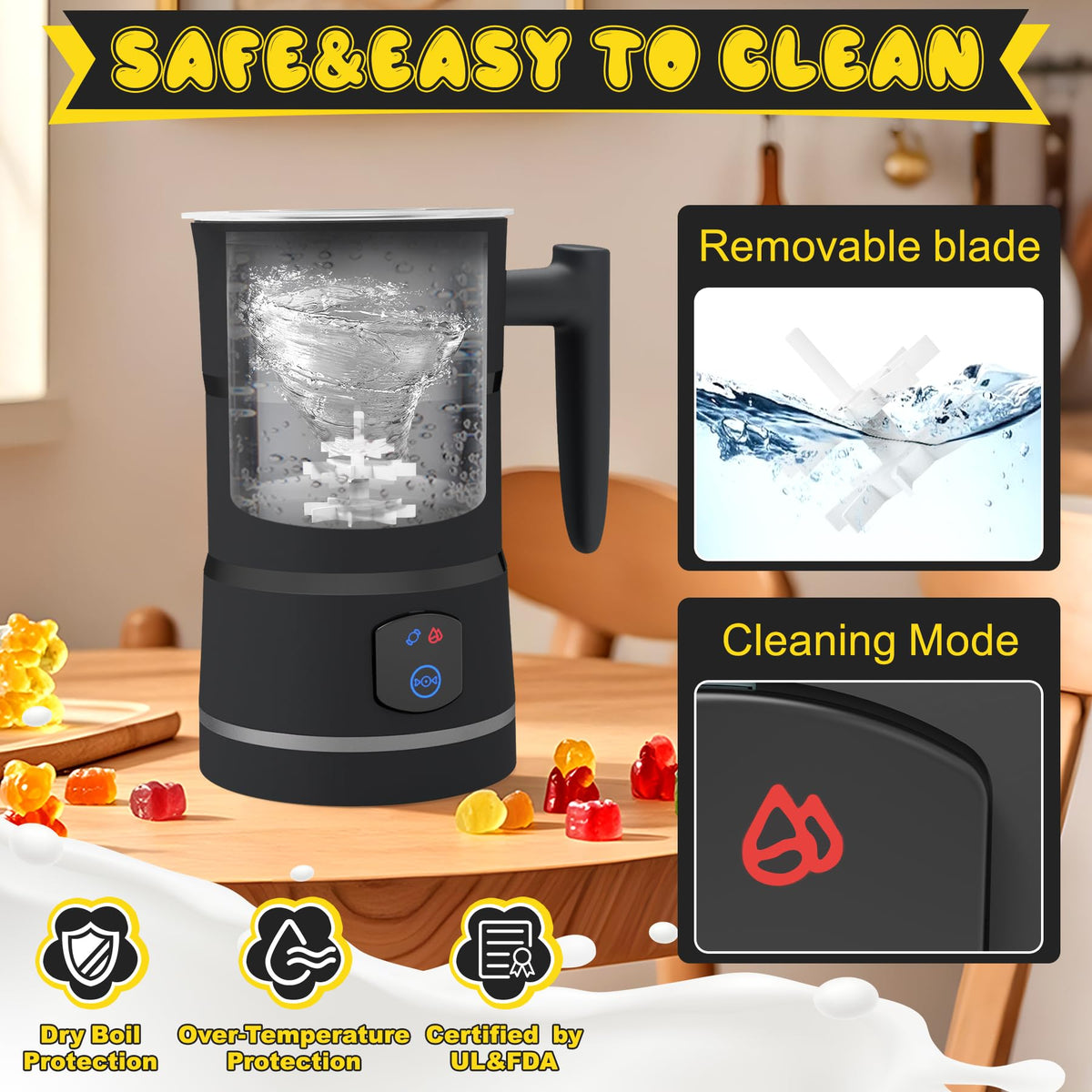Sxmprail Gummy Maker easy-clean design simplifies post-batch cleanup.