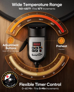 Sxmprail Mitad triple-zone heat delivers consistent browning across breads.