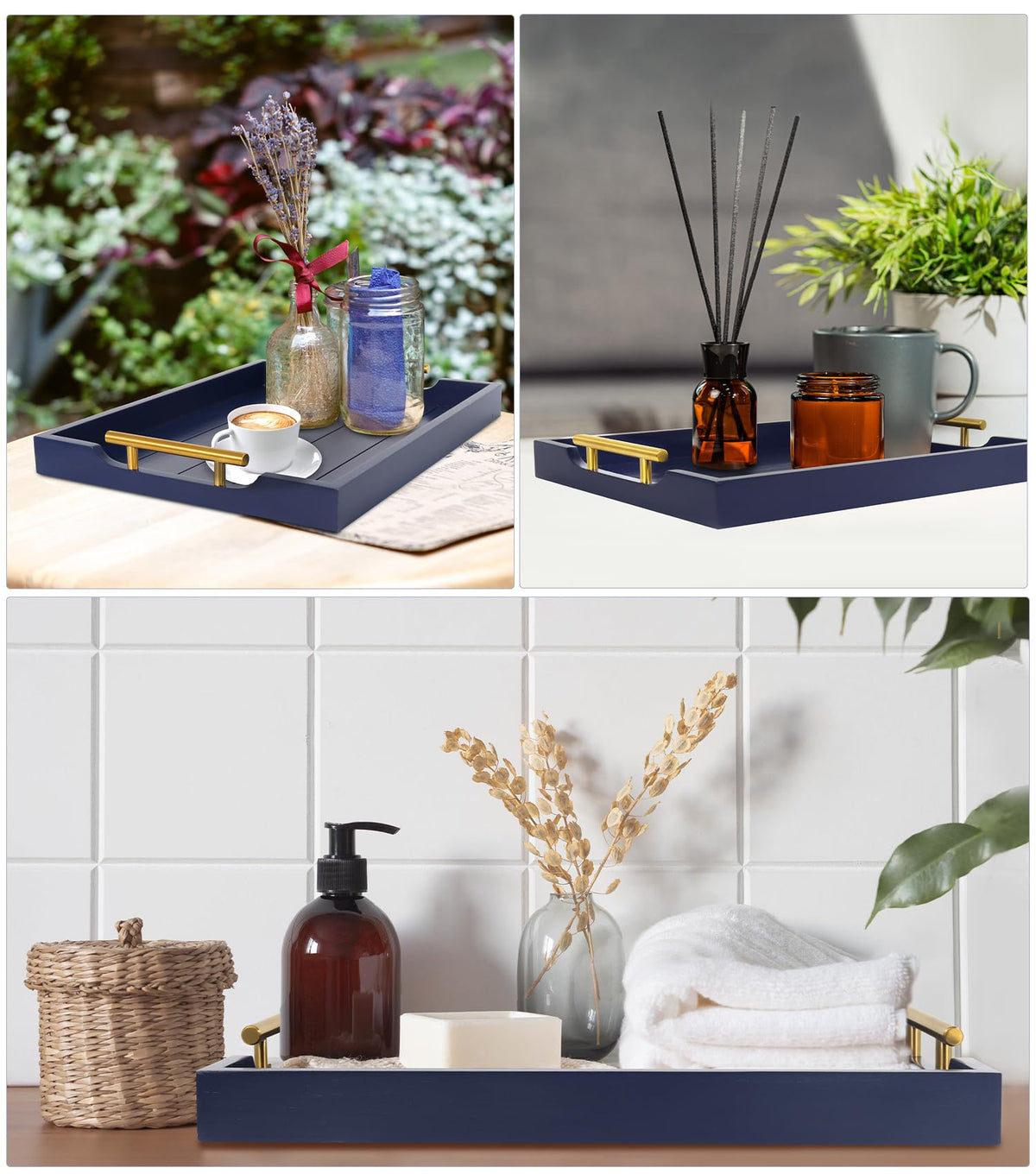 SXNOWS elegant wooden tray enhances everyday entertaining