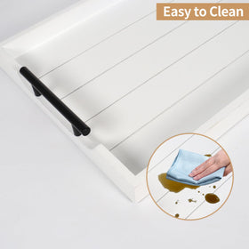 SXNOWS ottoman tray with modern rustic design for living spaces
