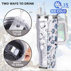 SYACOT flip lid on beach or hiking for easy sipping outdoors.
