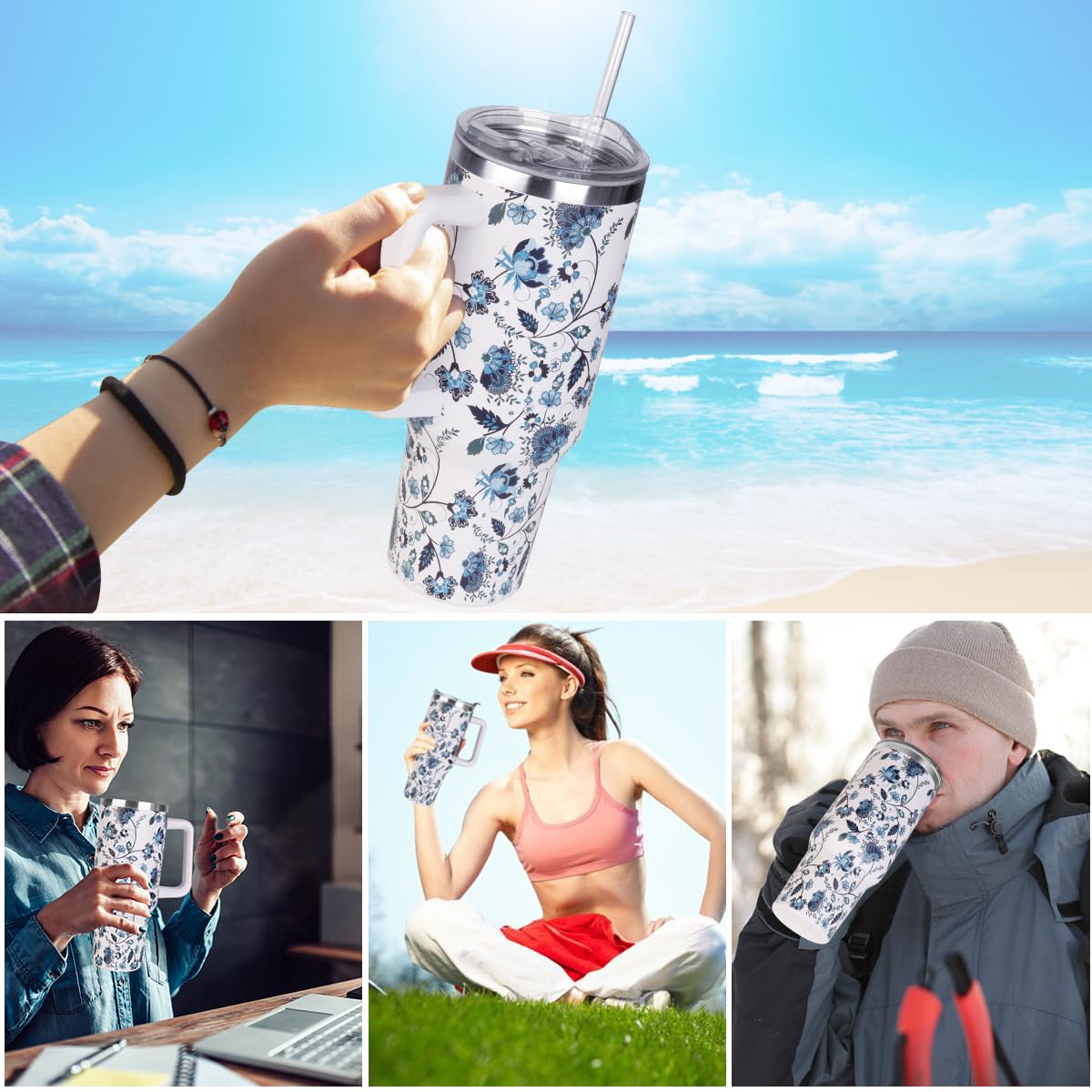 SYACOT two-lid set with straws offers versatile options for home and travel.