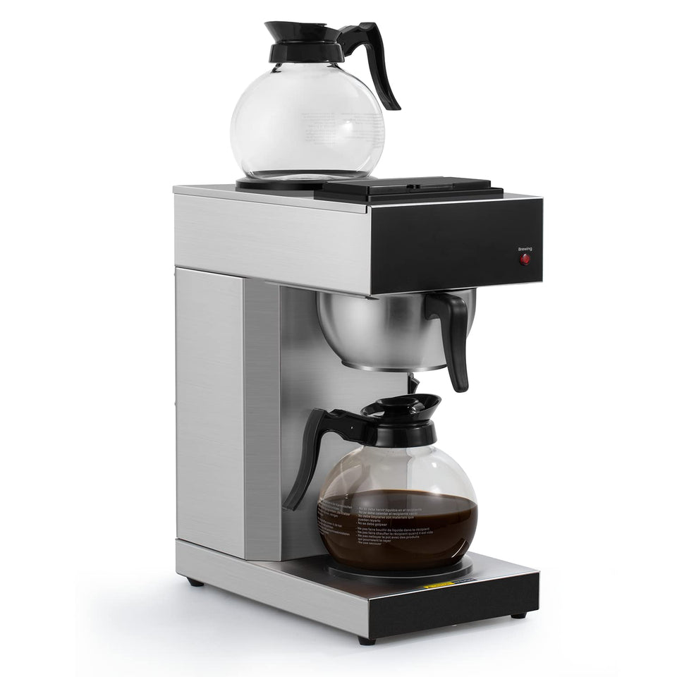 SYBO SF-CB-2GA front view, rugged commercial brewer ready for high-volume service.