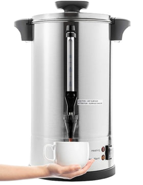 SYBO SR-CP-50B front view showing durable stainless steel body for heavy-duty catering
