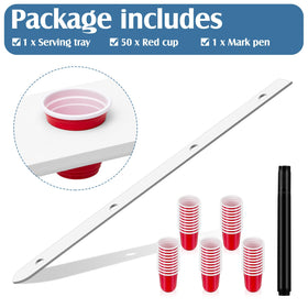 Syhood marker pen for clear scorekeeping during the shot board game