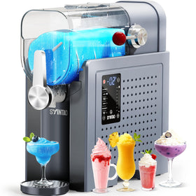 SYINTAO 2-in-1 machine front view showing compact home appliance for frozen treats