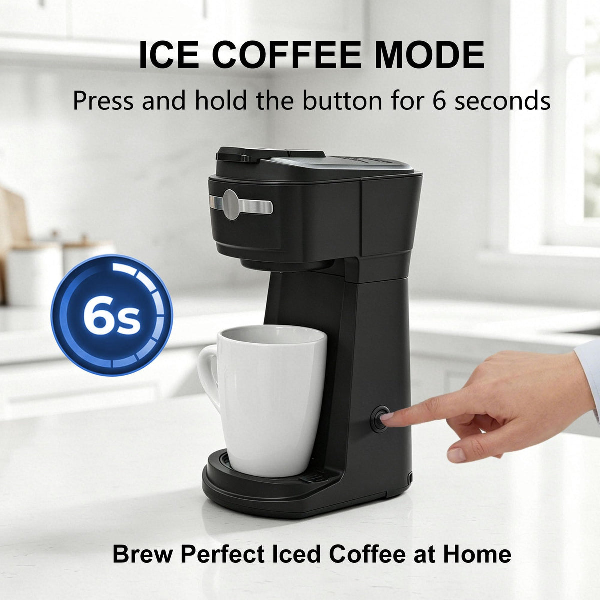 Sykaffe two reusable filters included for K-Cup and ground coffee