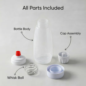 sykexonm pancake batter dispenser bottle with transparent body for easy visibility