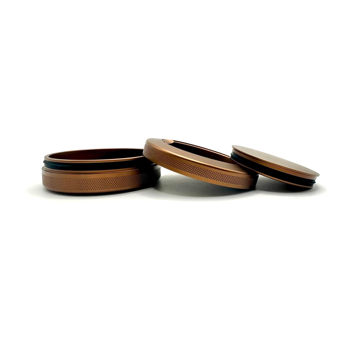 Syn Tin Liberty dual-compartment case with knurled grip for secure transport.
