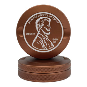 Syn Tin Liberty copper three-segment aluminum container for organized storage and quick access.