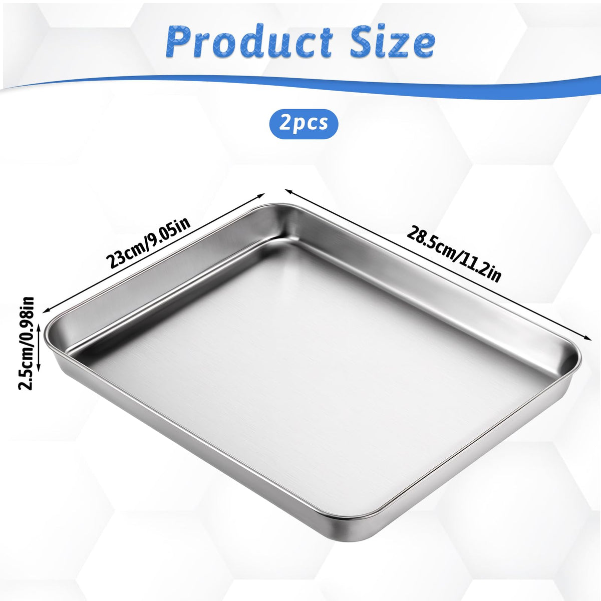 SynHHnergyx pans feature a rimmed design to prevent spills.