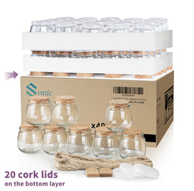 Syntic candy and dessert jars displayed as decorative storage.