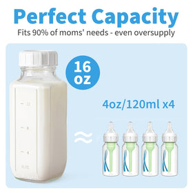 Syntic clear capacity marker helps track portions and refills.
