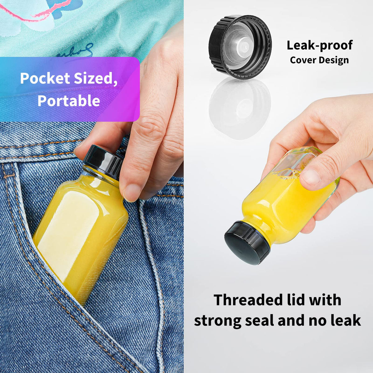 Syntic Clear conical inner cap close-up highlighting secure airtight seal.
