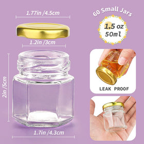 Syntic dishwasher-safe mini glass containers simple to clean and reuse.