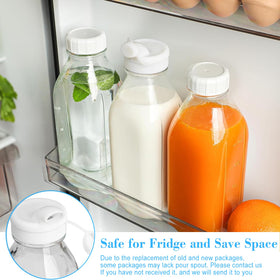 Syntic glass bottle with scale marks to track intake easily