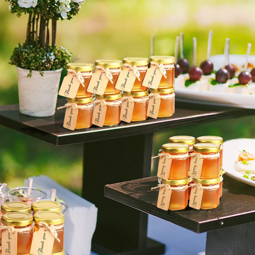 Syntic hexagon candle jars with lids ready for handmade candle projects.