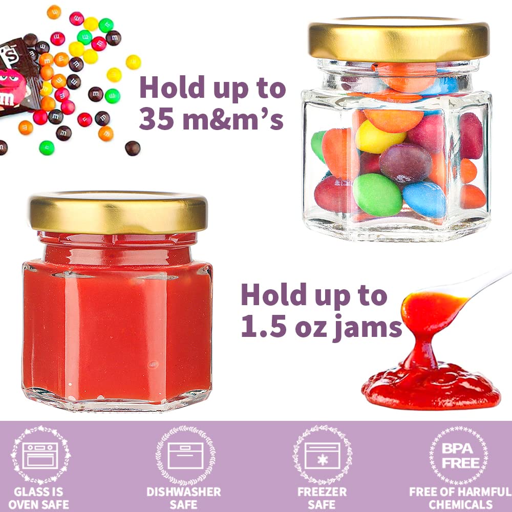 Syntic jars with airtight lids prevent spills during transport and storage.
